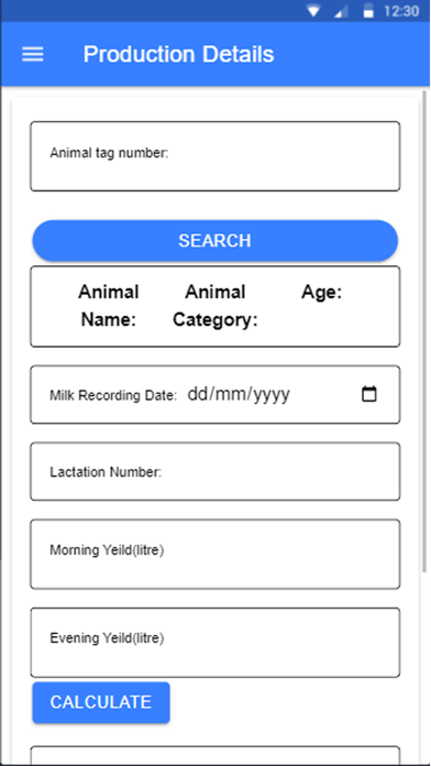 Dairy Info iPhone screenshot