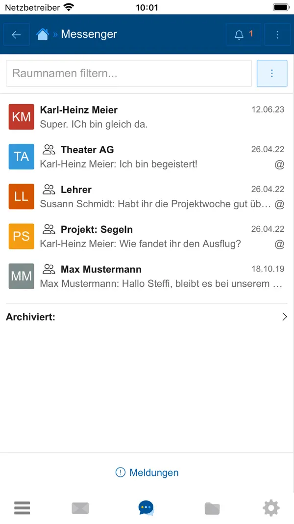 IServ iPhone App Screenshot 4 – Bildung