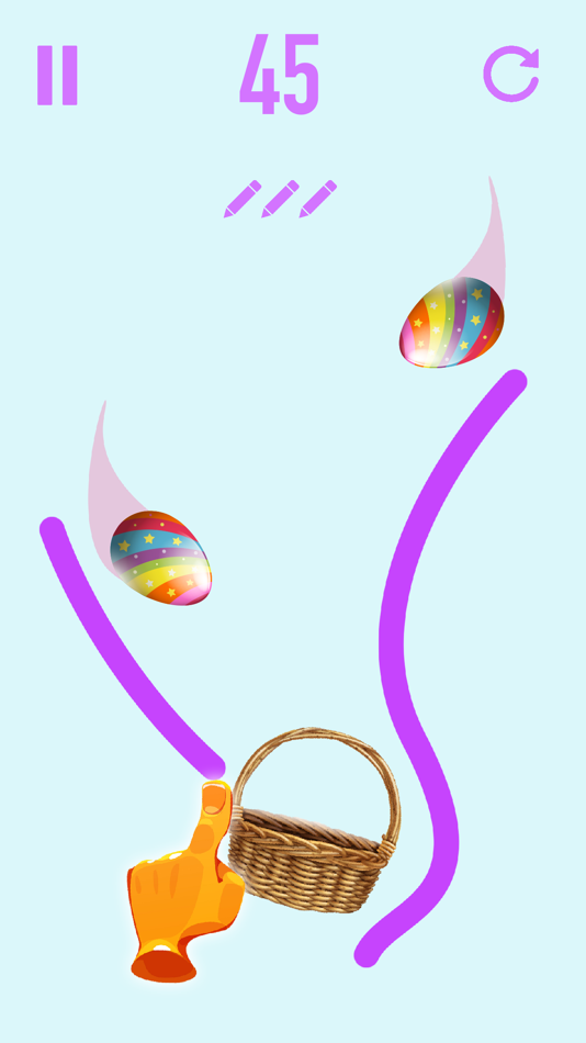 #3. Easter Basket Line Draw (iOS) By: Jamal Baga