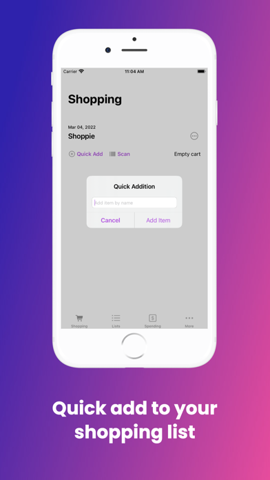 Shoppielist - Grocery and more Screenshot