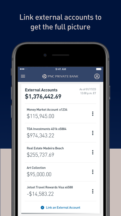 PNC Private Bank Investments Screenshot