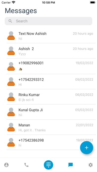 Calling Vault App Screenshot