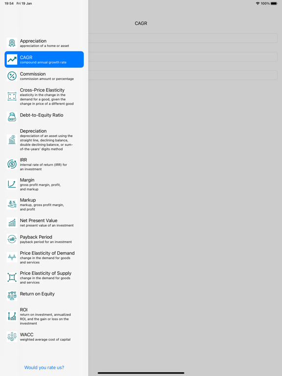 Screenshot #4 pour Calculatrices Finances
