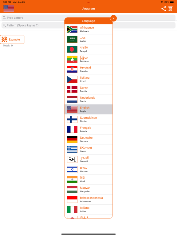 Screenshot #4 pour Solveur d'anagrammes :