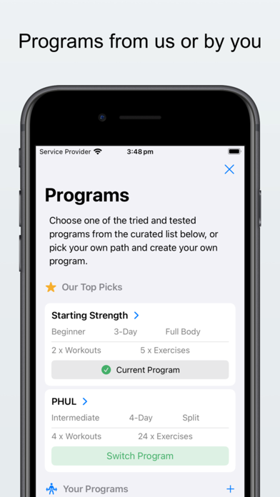 Lifts: Weight-training tracker Screenshot