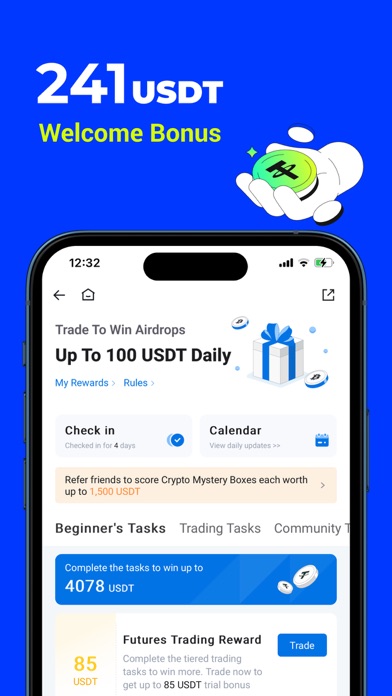 HTX:Buy BTC, Crypto Exchange Screenshot