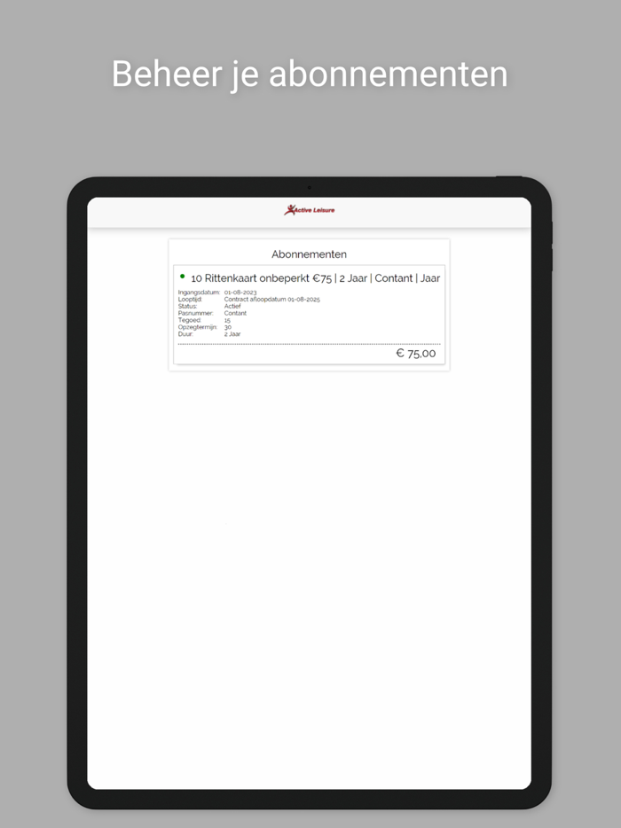 Active Leisure EmmenandVeenoord