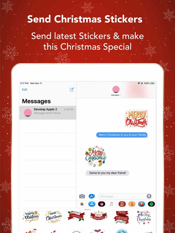Screenshot #6 pour JoyStix: Cute Xmas Stickers!
