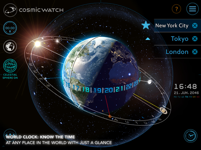 ภาพหน้าจอของ Cosmic-Watch