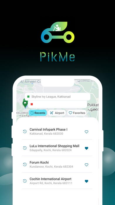 PikMe Cabs Screenshot