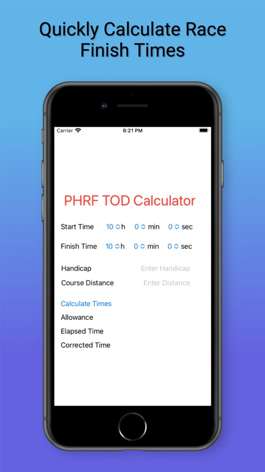 PHRF TOD Calculator (iOS) 来自: LTS Technology Inc