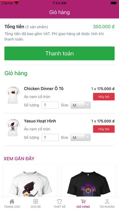 SWING - Thiết Kế Áo Thun Screenshot