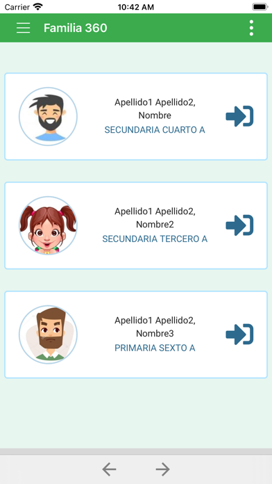 Gestión Aula - Familias 360 Screenshot