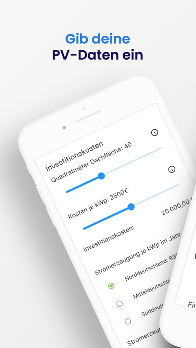 Solar-Rechner Screenshot