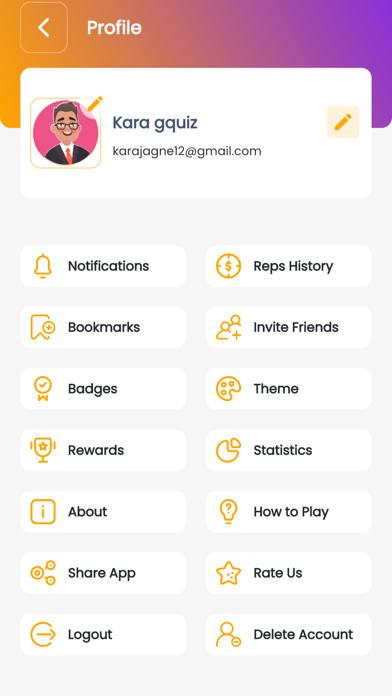 G-Quiz App Screenshot