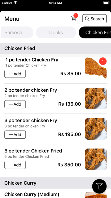 Online Kitchen POS Screenshot