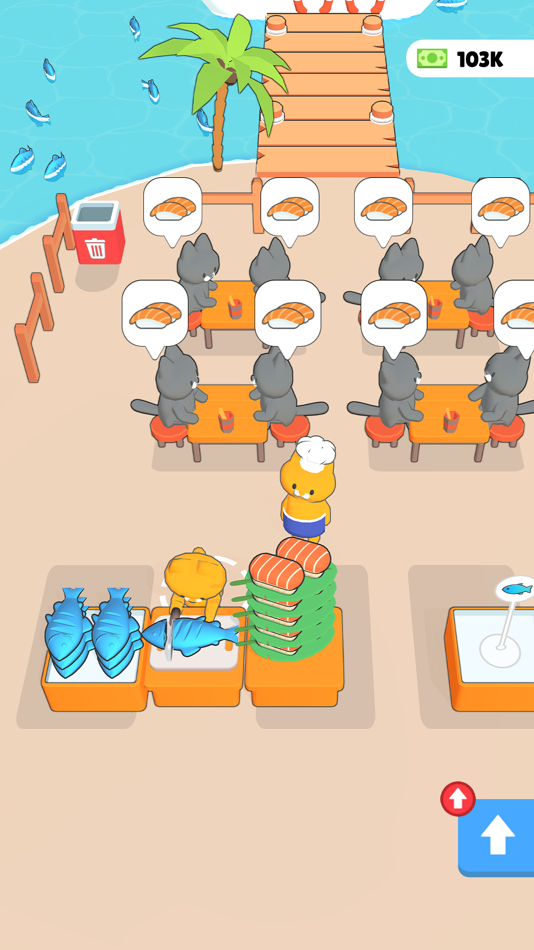 #3. Kitty Sushi Dive (iOS) 由: Supercent, Inc.