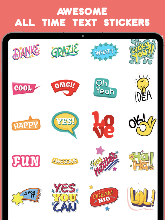 Screenshot #5 pour Awesome All Time Text Stickers