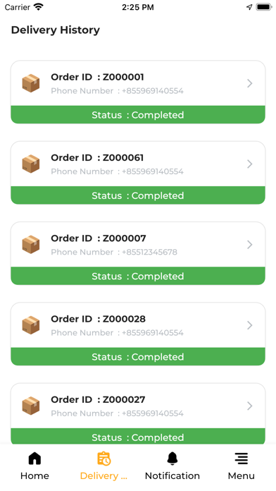 WWA Easy Express Delivery Screenshot