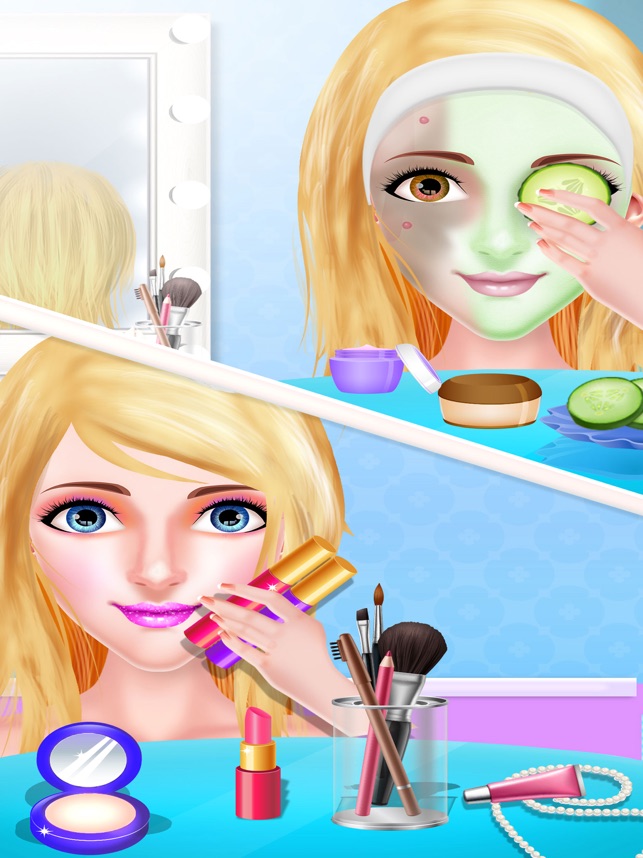 Salão De Beleza. Bonecas De Moda, Maquiagem, Jogos De Cortar Cabelo E Vestir::Appstore  for Android