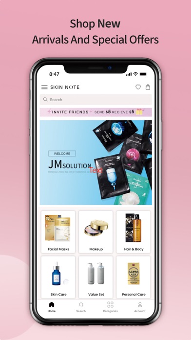 SKIN NOTE Screenshot
