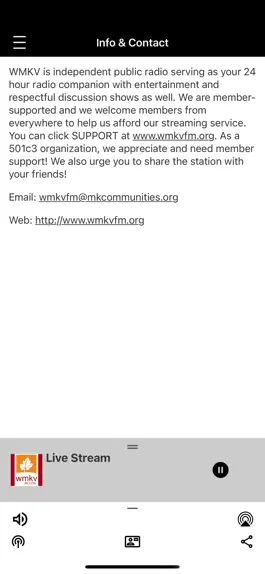 Game screenshot WMKV 89.3 FM hack