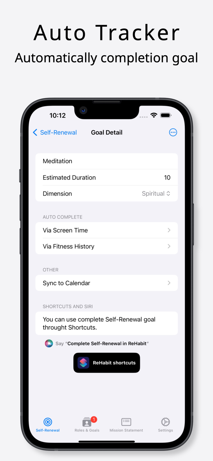 ReHabit  Focus Life Goals