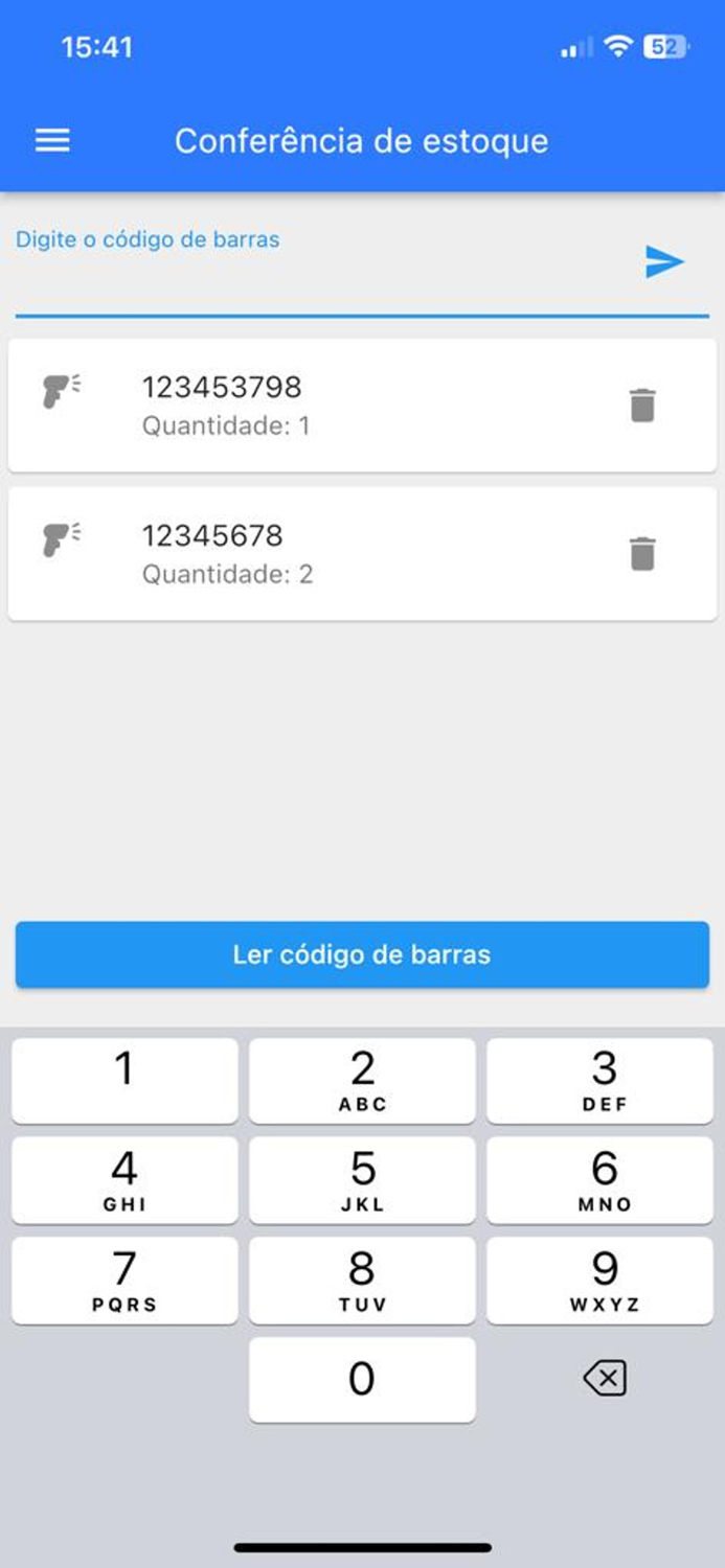 Trier Conferência Estoque