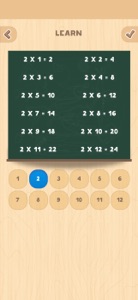 Multiplication table (Math) screenshot #2 for iPhone