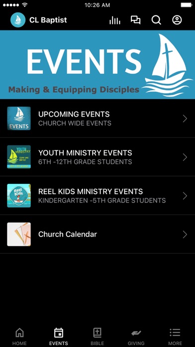 Clear Lake Baptist Church IA Screenshot