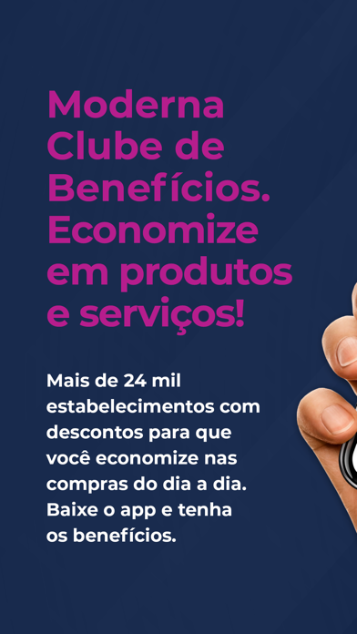 Moderna Clube de benefícios Screenshot