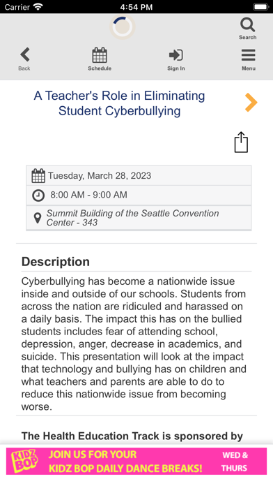 SHAPE America 2023 Screenshot