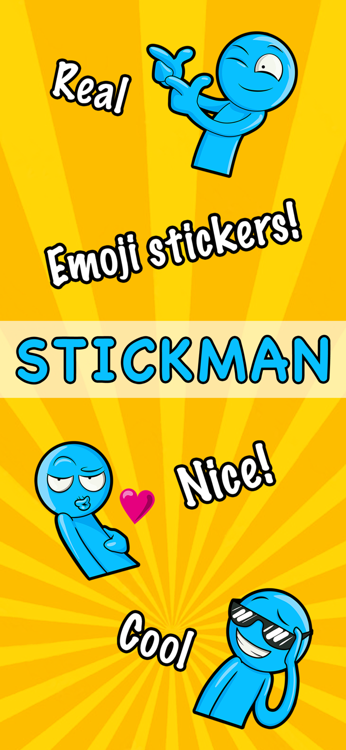 Real Stickman - Emoji Stickers