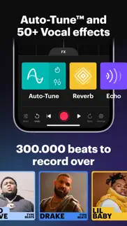 rapchat: music maker studio iphone screenshot 2