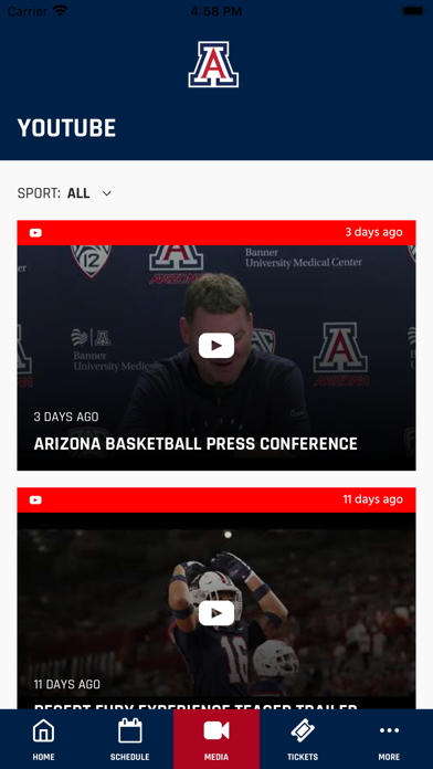 Arizona Wildcats Screenshot