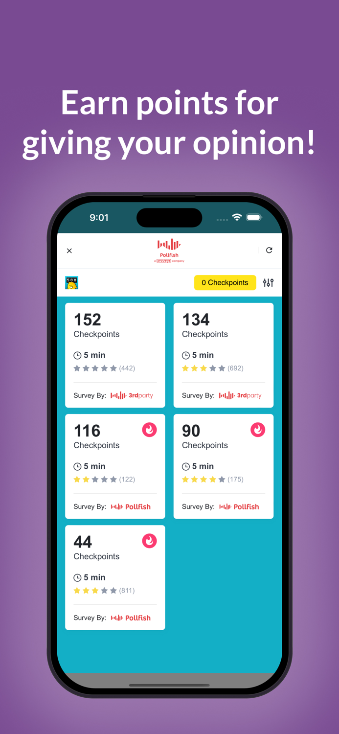 CheckPoints 1 Rewards App