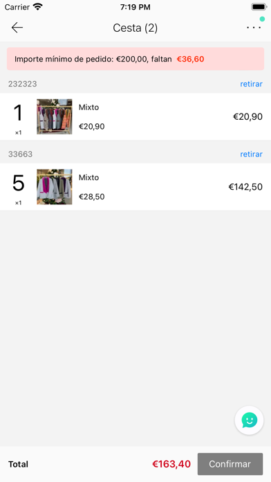 Muii moda textil Screenshot