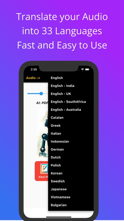 PDF to Audio - PDF Converter screenshot-3