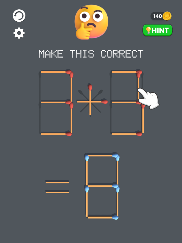 Solve Matchstick Puzzle 3D