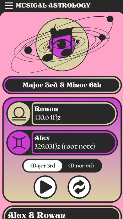 Musical Astrology Screenshot