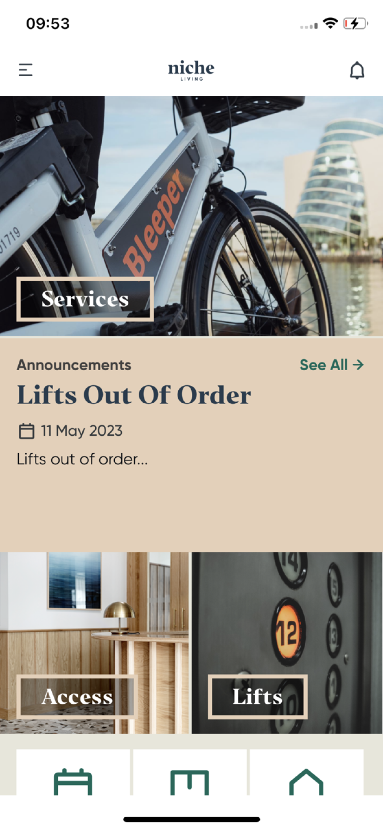 Niche Living Member's App