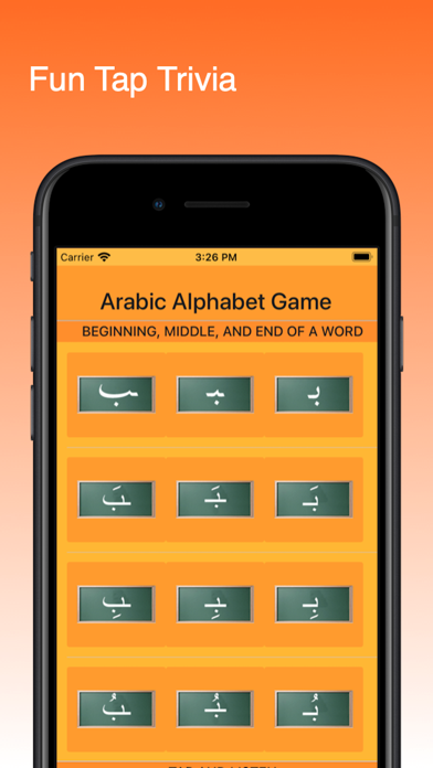 How to cancel & delete Arabic Alphabet Game from iphone & ipad 1
