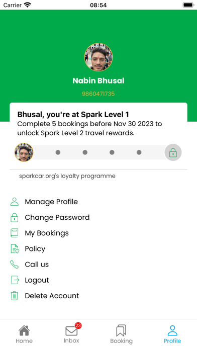 Spark Car Rental Nepal Screenshot