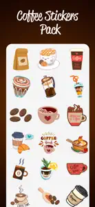 Coffee Stickers Pack! screenshot #2 for iPhone