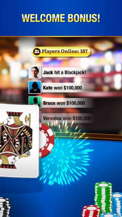 Blackjack Live Casino Screenshot