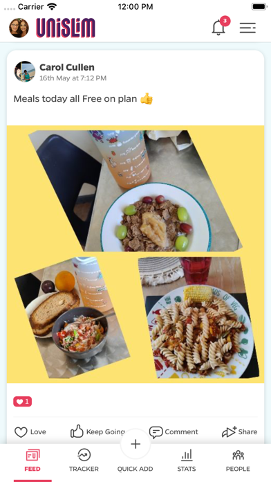 Unislim ClubHub Screenshot