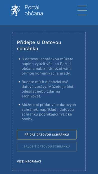 Gov.cz Screenshot
