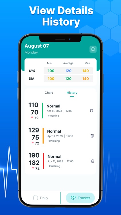 Blood Pressure Tracker Log screenshot-3