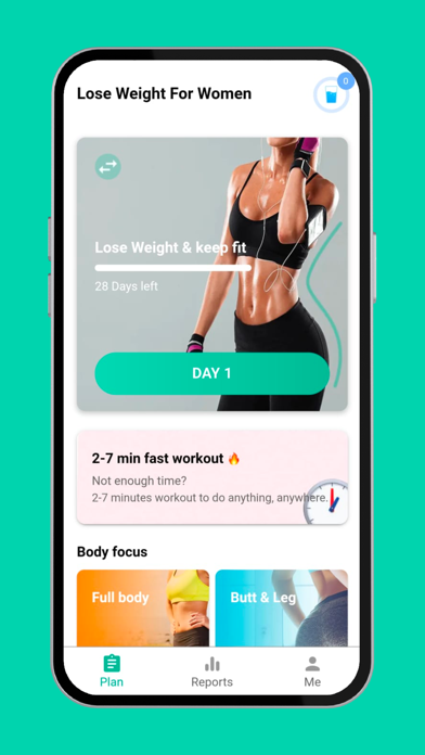 Weight loss app for women Screenshot