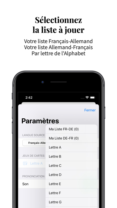 Vocabulaire Allemand-Français Screenshot